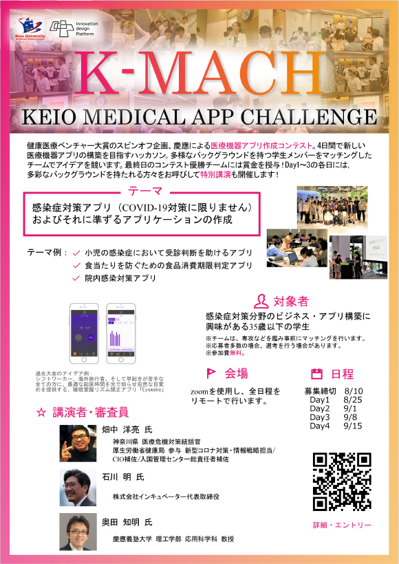 KEIO MEDICAL APP CHALLENGE (K-MACH) 参加者募集